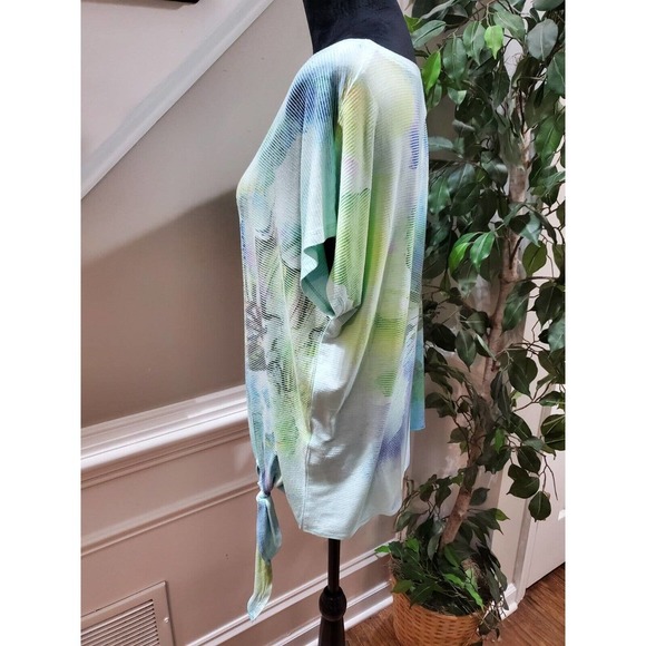 Zenergy Women's Multicolor Polyester Scoop Neck Short Sleeve Pullover Shirt 2 L - Picture 6 of 11